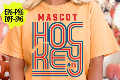 Retro Hockey Team Template, Hockey Mom Svg, Game Day Vibes Svg, Mom Life Svg, Hockey Mom Shirt SVG DesignDestine 