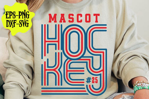 Retro Hockey Team Template, Hockey Mom Svg, Game Day Vibes Svg, Mom Life Svg, Hockey Mom Shirt SVG DesignDestine 