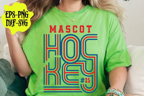 Retro Hockey Team Template, Hockey Mom Svg, Game Day Vibes Svg, Mom Life Svg, Hockey Mom Shirt SVG DesignDestine 