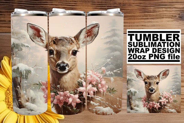 Retro Holiday Wrap for Tumblers - Watercolor Christmas Design Sublimation afrosvg 