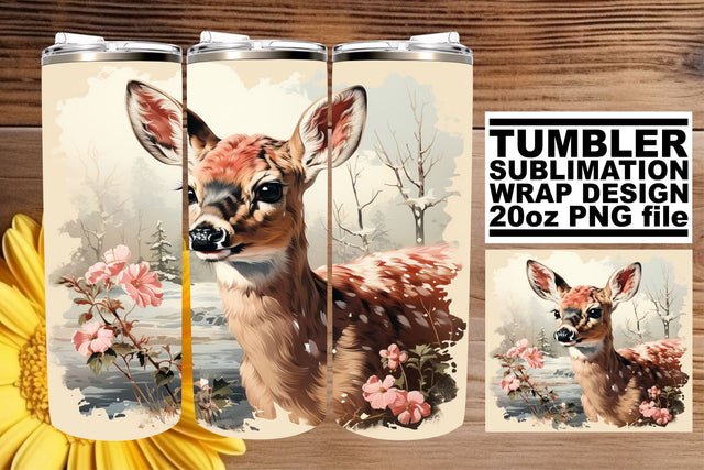 Retro Holiday Wrap for Tumblers - Watercolor Christmas Design Sublimation afrosvg 