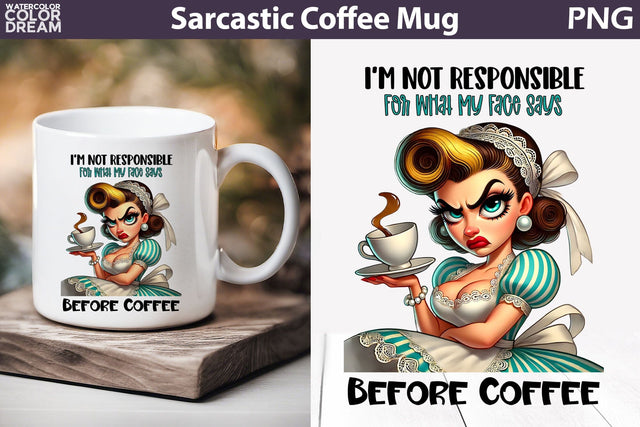 Retro Housewife Mug | Sarcastic Coffee Mug Quotes Sublimation WatercolorColorDream 