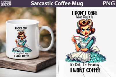 Retro Housewife Mug | Sarcastic Coffee Mug Quotes Sublimation WatercolorColorDream 