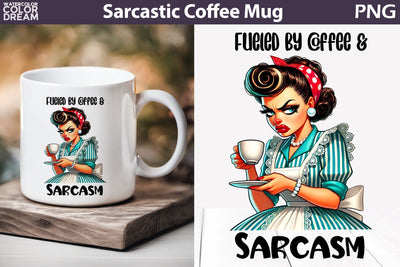 Retro Housewife Mug | Sarcastic Coffee Mug Quotes Sublimation WatercolorColorDream 