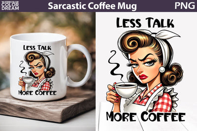 Retro Housewife Mug | Sarcastic Coffee Mug Quotes Sublimation WatercolorColorDream 