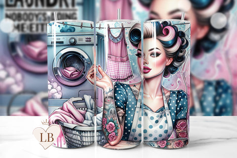 Retro Housewife Sarcastic Funny Tumbler Sublimation PNG Sublimation BijouBay 