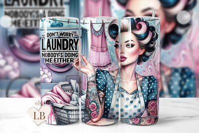 Retro Housewife Sarcastic Funny Tumbler Sublimation PNG Sublimation BijouBay 