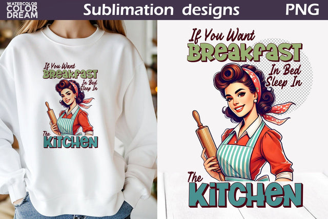 Retro Housewife Sublimation | Housewife Sarcastic Quote Sublimation WatercolorColorDream 