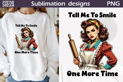 Retro Housewife Sublimation | Housewife Sarcastic Quote Sublimation WatercolorColorDream 