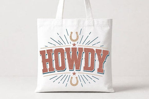 Retro Howdy Horseshoe Western PNG | Howdy Sublimation PNG SVG BillahCrafts 