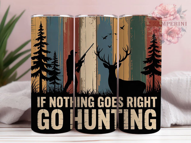Retro Hunting Life 20oz Tumbler, Hunting Quote Wrap, Hunter Poised Design, Outdoor Adventure Sublimation, 20oz Tumbler PNG, Rustic Hunting Wrap, Wildlife Lover Sublimation Sublimation Li Zamperini 