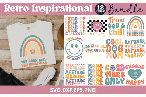 Retro Inspirational SVG Bundle SVG Crafty Ideas 