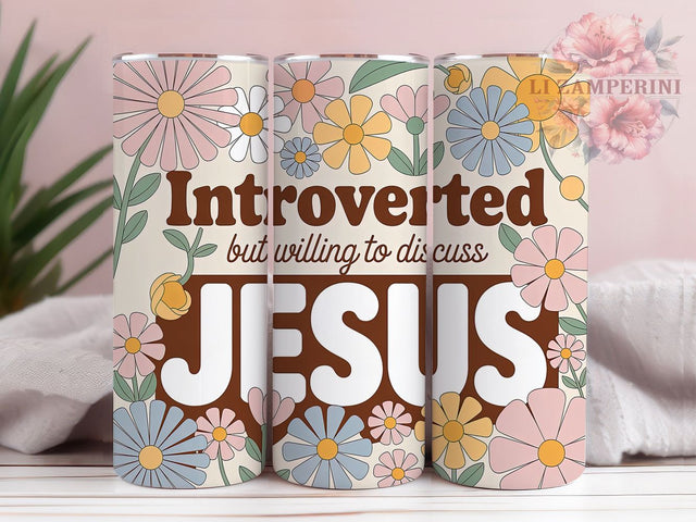Retro Jesus Faith 20oz Tumbler, Introverted Jesus, Christian Theme, Faith Design, Vintage Style, 20oz Wrap, PNG File Sublimation Li Zamperini 