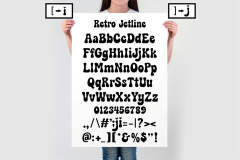 Retro Jetline Font | Groovy 70s-Inspired Font with 4 Styles | Regular, Bold, Duo & Outline SVG TonisArtStudio 