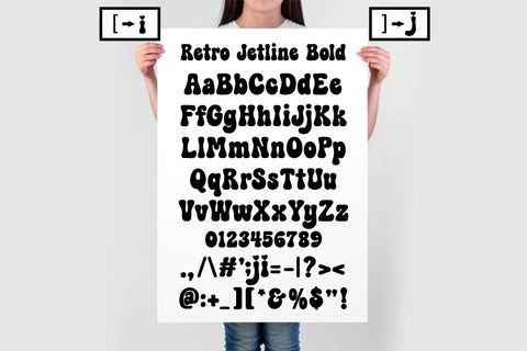 Retro Jetline Font | Groovy 70s-Inspired Font with 4 Styles | Regular, Bold, Duo & Outline SVG TonisArtStudio 