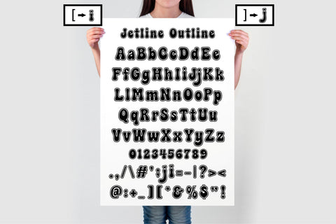 Retro Jetline Font | Groovy 70s-Inspired Font with 4 Styles | Regular, Bold, Duo & Outline SVG TonisArtStudio 