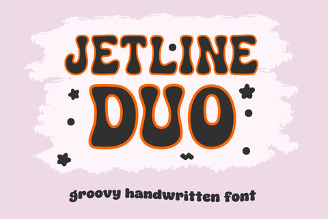 Retro Jetline Font | Groovy 70s-Inspired Font with 4 Styles | Regular, Bold, Duo & Outline SVG TonisArtStudio 