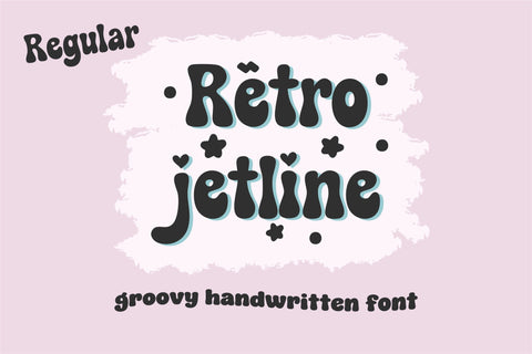 Retro Jetline Font | Groovy 70s-Inspired Font with 4 Styles | Regular, Bold, Duo & Outline SVG TonisArtStudio 