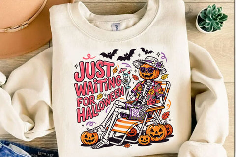 Retro Just Waiting For Halloween Png Sublimation Shahin alam 