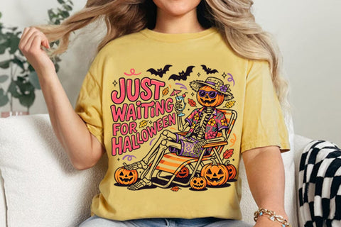 Retro Just Waiting For Halloween Png Sublimation Shahin alam 