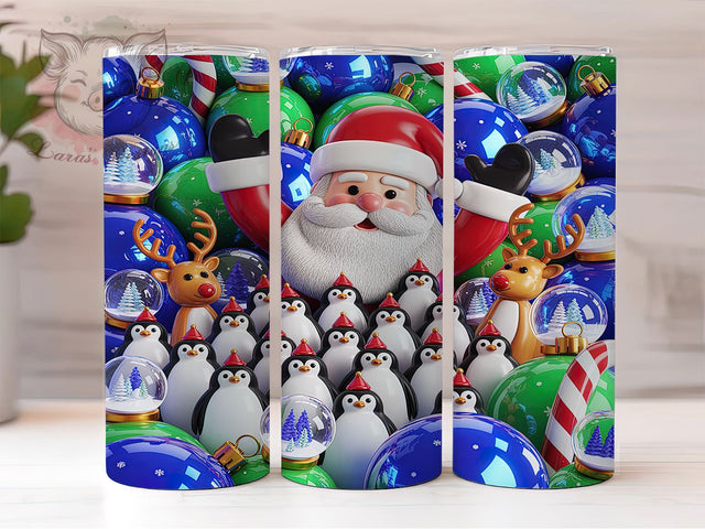 Retro Kitsch Christmas Tumbler, Kitsch Holiday Wrap, Playful Xmas Sublimation Design, Best Friend Gift Cup, 20Oz Skinny Tumbler Wrap, Vintage Holiday Mug, Funny Festive Cheer Design Sublimation Lara' s Designs 