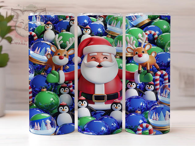 Retro Kitsch Christmas Tumbler, Kitsch Holiday Wrap, Playful Xmas Sublimation Design, Best Friend Gift Cup, 20Oz Skinny Tumbler Wrap, Vintage Holiday Mug, Funny Festive Cheer Design Sublimation Lara' s Designs 