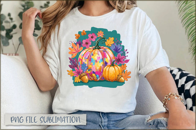 Retro Leopard Pink Pumpkin PNG Sublimation Shetara Begum 