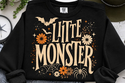 Retro Little Monster Halloween PNG SVG DesignDestine 