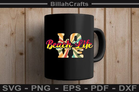 Retro Love Beach Life SVG Summer Sublimation PNG & Cut Files SVG BillahCrafts 