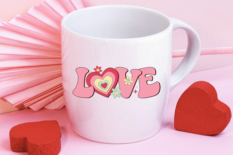 Retro Love PNG Valentine Sublimation Sublimation CraftLabSVG 