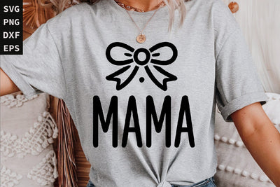 Retro Mama Bow SVG, Mama Svg, Mama Varsity Svg, Mom Life SVG Paper Switch 