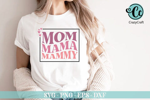 Retro Mama SVG Bundle, Mom svg bundle, Mother’s day t-shirt bundle, svg cut files, Mom Shirt svg, Mother’s Day Gift, Mom Life, Gift for Mom, Retro Mama Sv SVG Crazy Craft 