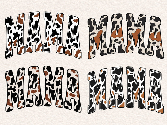 Retro Mama Varsity Cow Print Sublimation Shirt Design , Trendy Western Mama , Mothers Day Sublimation SVG DesignDestine 