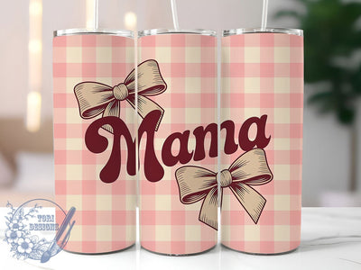 Retro Mama Vintage 20oz Tumbler, Sublimation Gift, Retro Mama Mug, 20oz Tumbler Design, Vintage Style Graphic, Mom Appreciation Theme, Retro Wrap Sublimation ToriDesigns 
