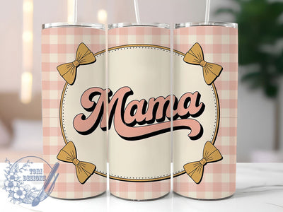 Retro Mama Vintage 20oz Tumbler, Sublimation Gift, Retro Mama Mug, 20oz Tumbler Design, Vintage Style Graphic, Mom Appreciation Theme, Retro Wrap Sublimation ToriDesigns 