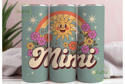Retro Mimi Tumbler Wrap Sublimation PixelChick 