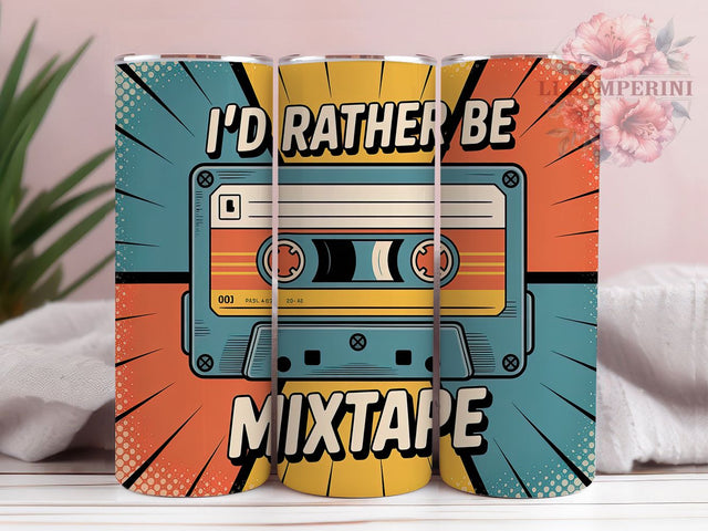 Retro Mixtape Music 20oz Tumbler, Mixtape Wrap, Vintage Music Sublimation Design, Nostalgic Music Lover Quote, 20oz Tumbler Wrap, Sublimation Design PNG, Music Gift Sublimation Li Zamperini 
