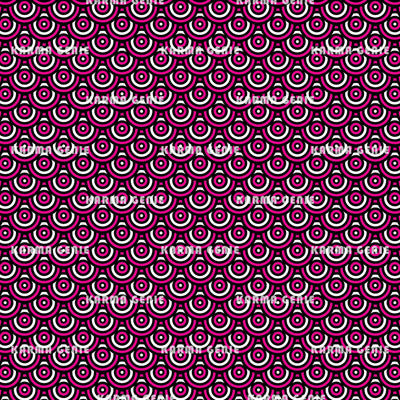 Retro Modern 60s 70s Black Pink And White Mid Century Pattern Digital Paper Digital Pattern Karma Genie Graphics 