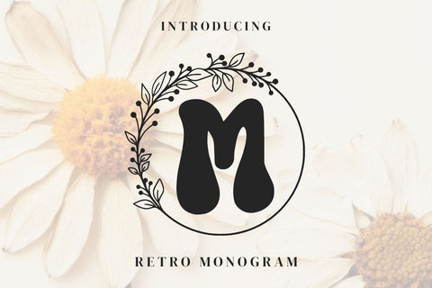 Retro Monogram Font Masyafi Studio 