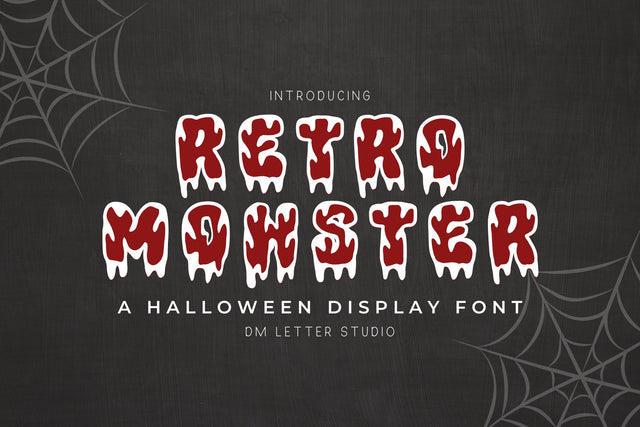 Retro Monster Font Dm Letter Studio 