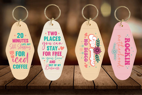 Retro Motel Keychain SVG Bundle SVG Designangry 