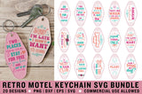 Retro Motel Keychain SVG Bundle