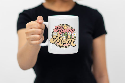 Retro Mother's Day Sublimation | Happy Mom Sublimation CraftLabSVG 