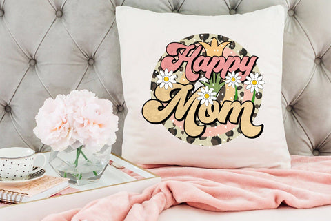 Retro Mother's Day Sublimation | Happy Mom Sublimation CraftLabSVG 