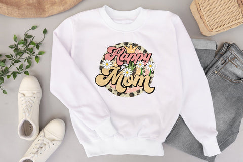 Retro Mother's Day Sublimation | Happy Mom Sublimation CraftLabSVG 