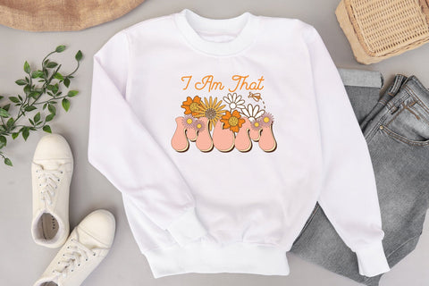 Retro Mother's Day Sublimation, I Am That Mom Sublimation CraftLabSVG 