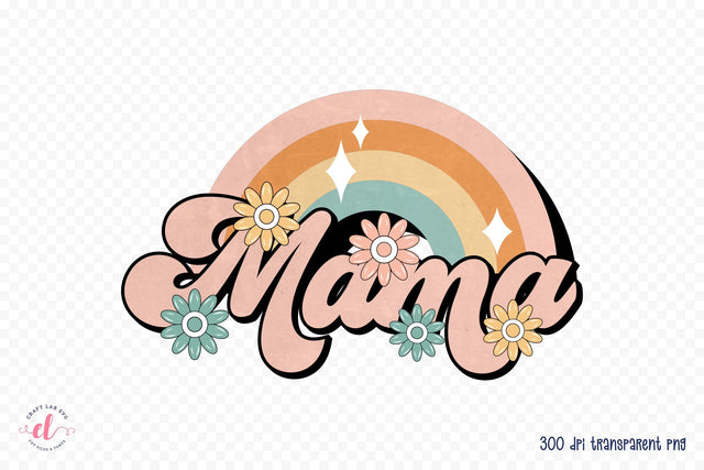 Retro Mother's Day Sublimation, Mama Sublimation CraftLabSVG 