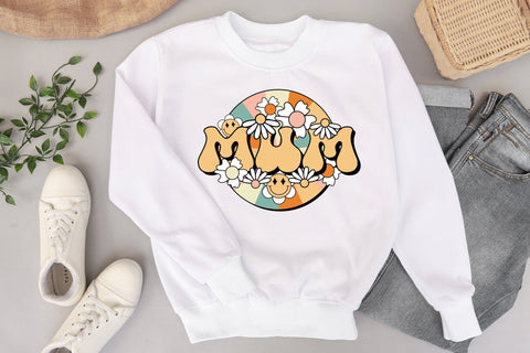 Retro Mother's Day Sublimation, Mum PNG Sublimation CraftLabSVG 