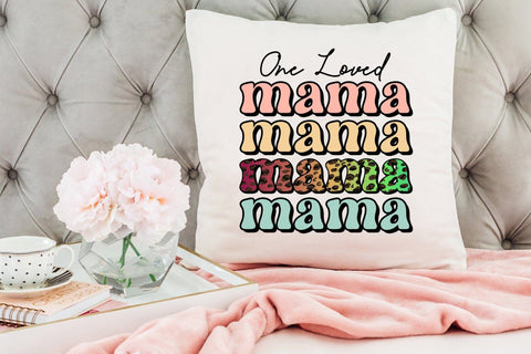 Retro Mother's Day Sublimation - One Loved Mama Sublimation CraftLabSVG 