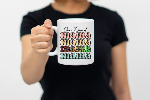Retro Mother's Day Sublimation - One Loved Mama Sublimation CraftLabSVG 